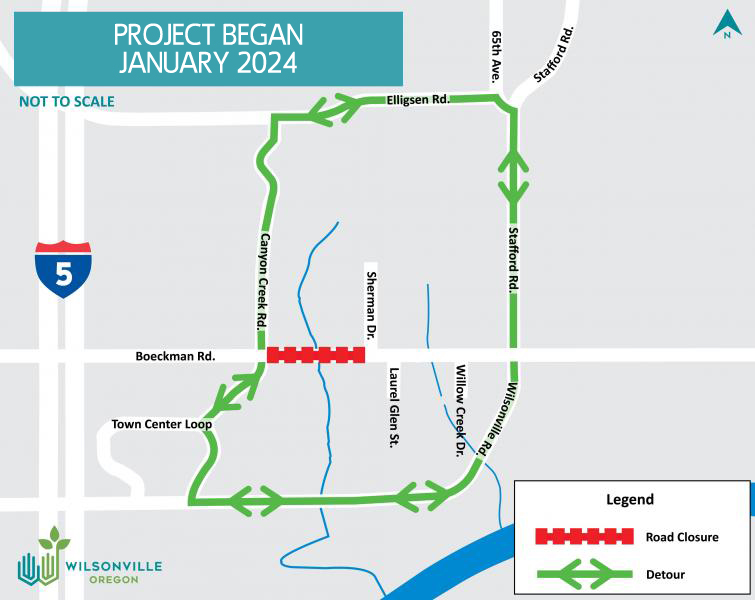 Boeckman Road Project Map