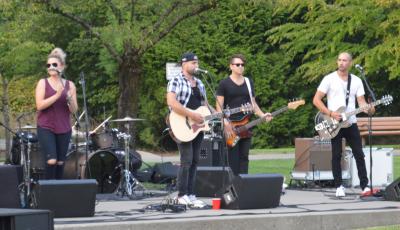 Nate Botsford and band at 2018 Block Party